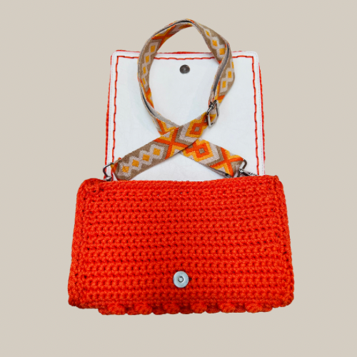 The Large Orange Bauble Purse