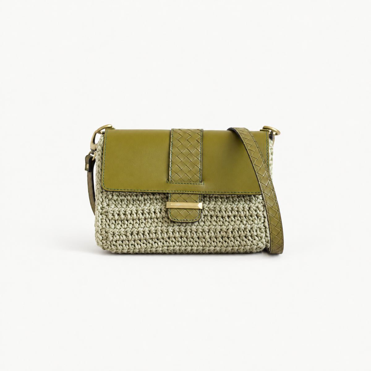 Capri handmade bag, full product view on off-white background