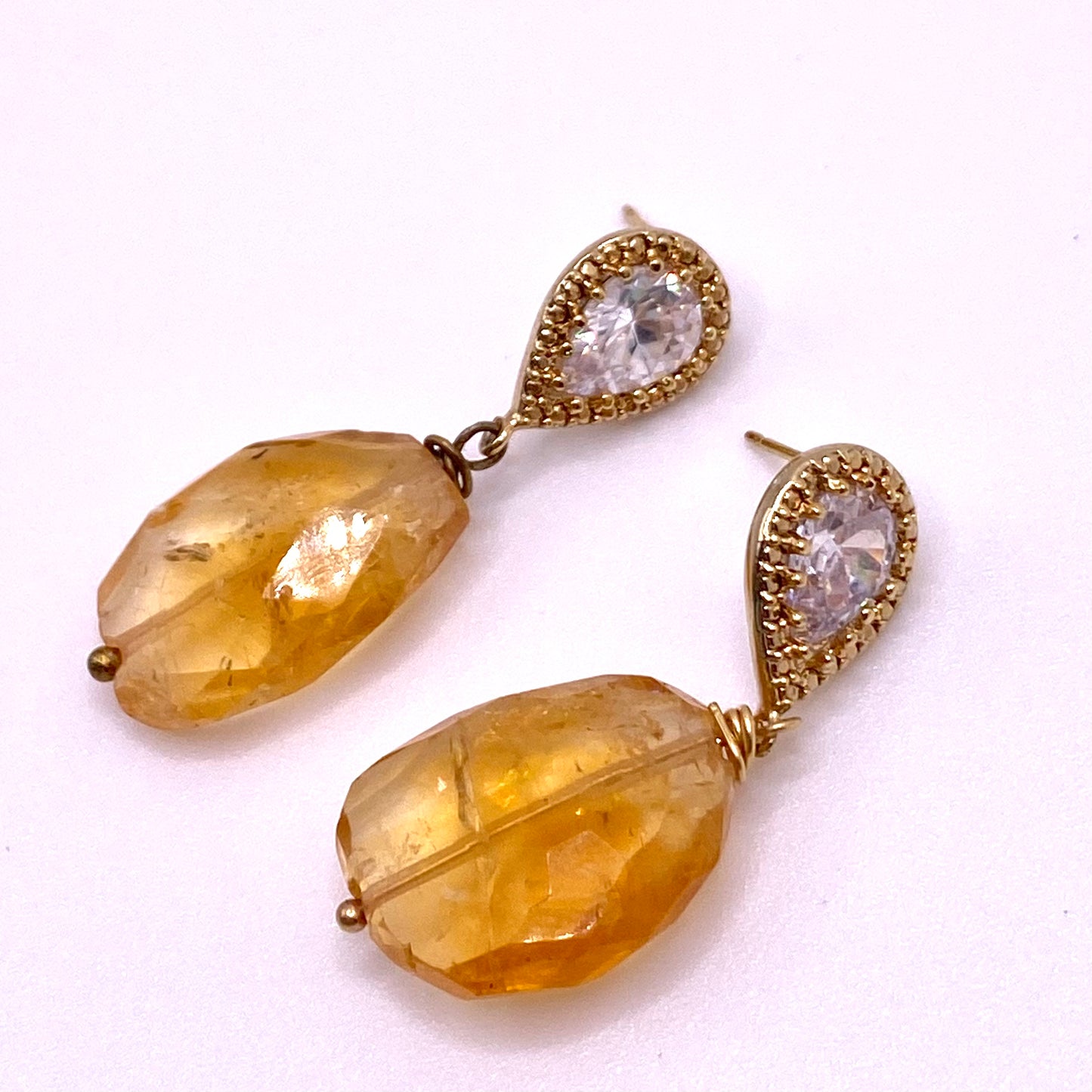 Yellow Drop Earrings