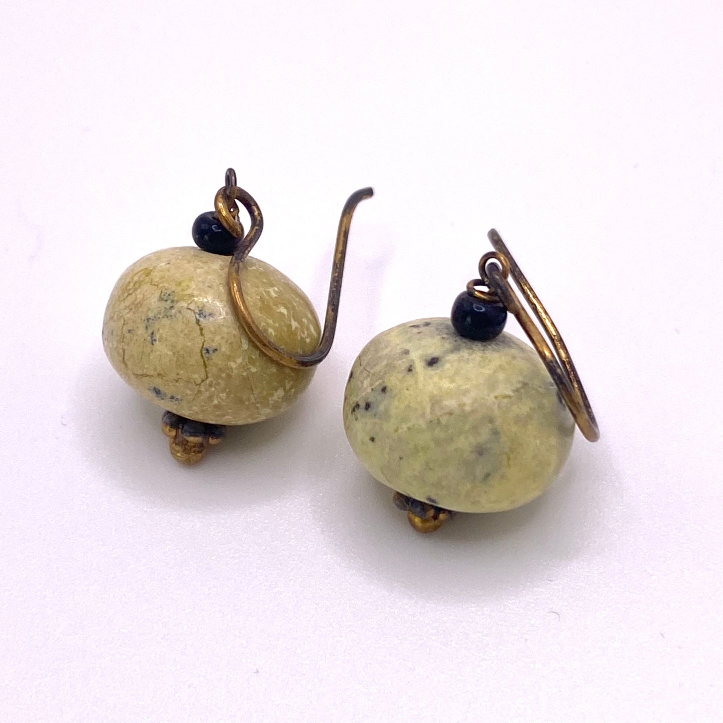 Beige Natural Drop Earrings