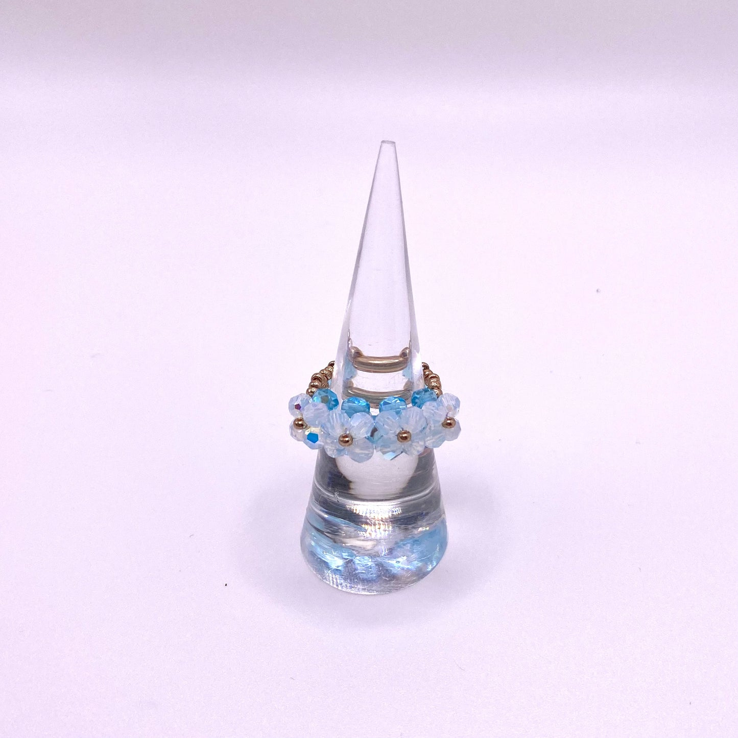 White & Blue Ring