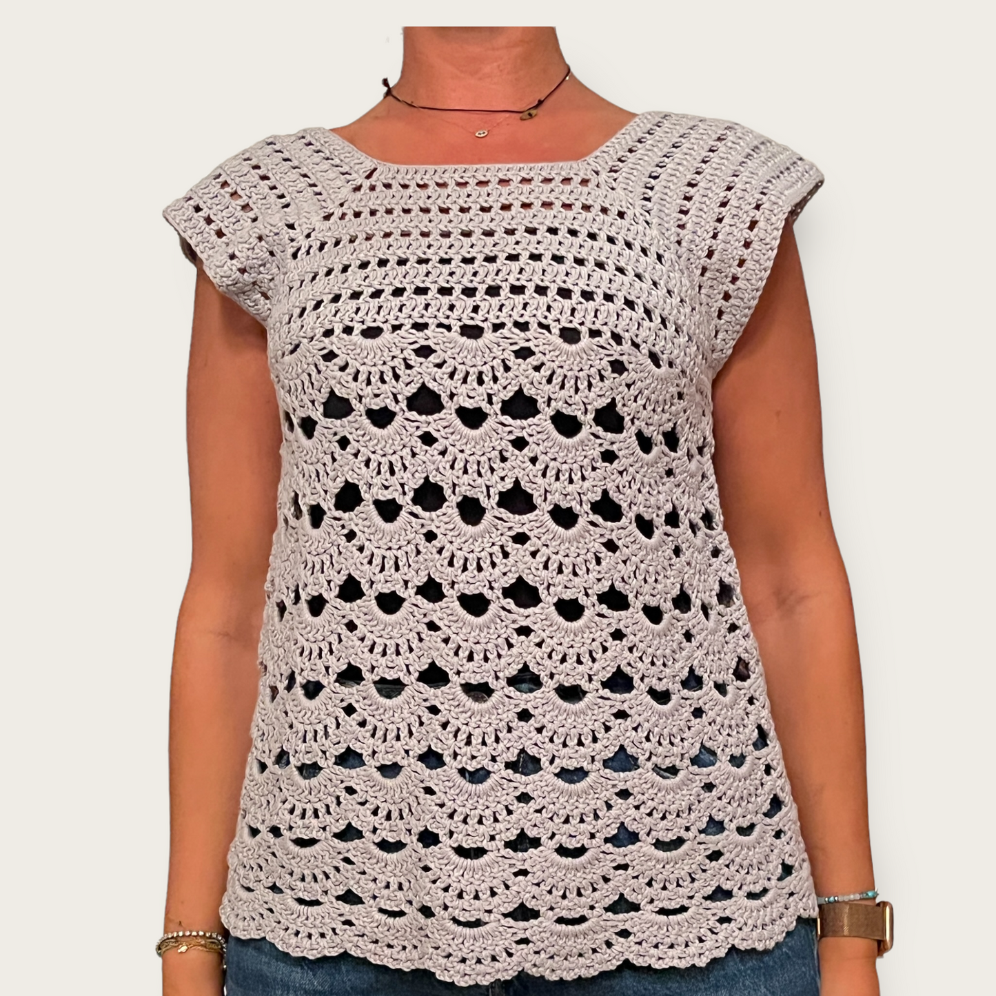 Grey Shells Top