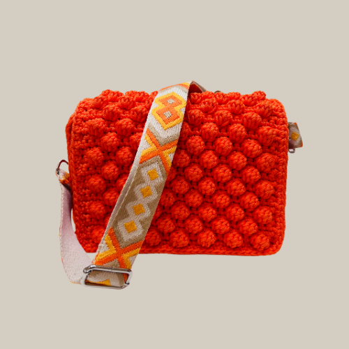 The Large Orange Bauble Purse