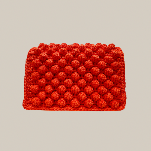 The Large Orange Bauble Purse