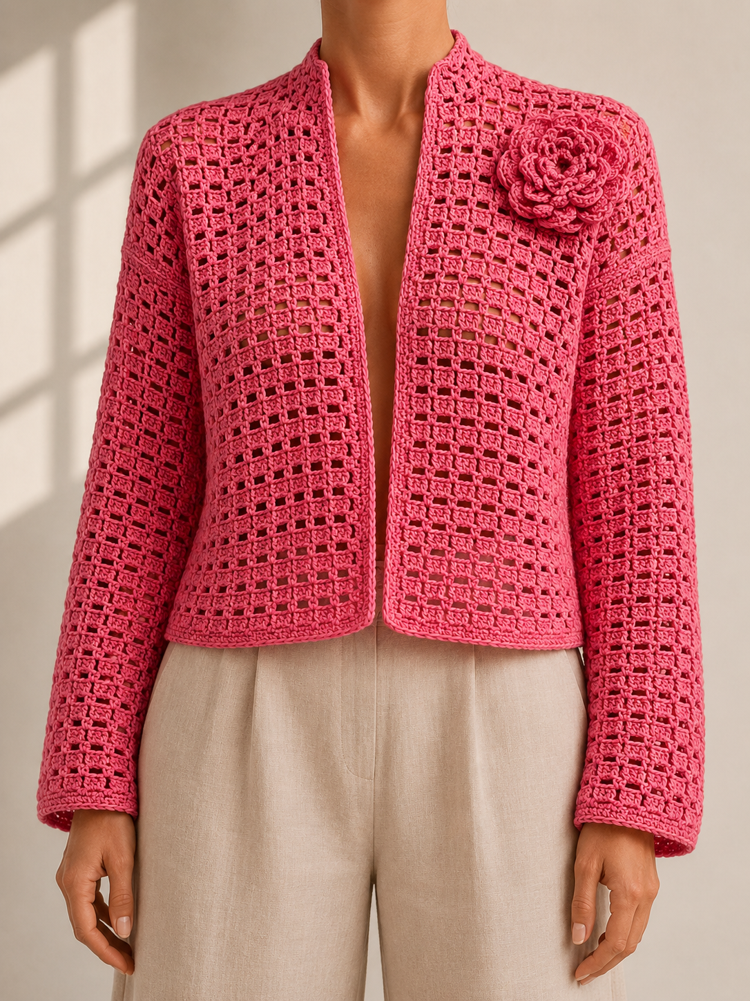 The Begonia Pink Cardigan