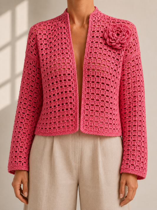 The Begonia Pink Cardigan