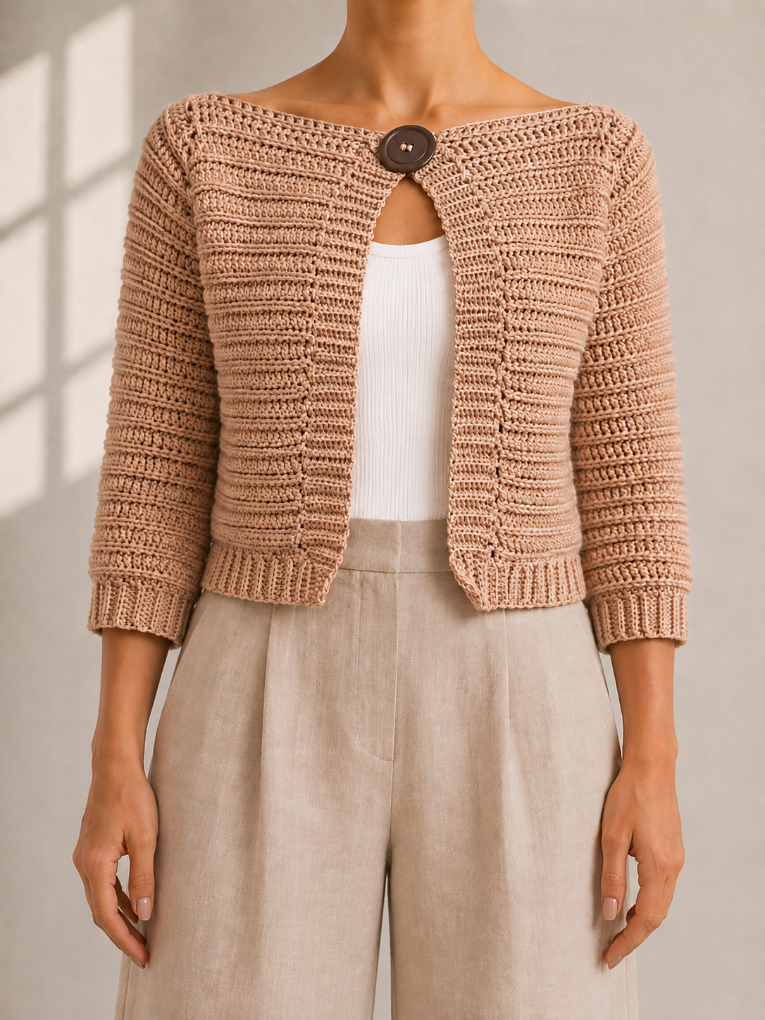 The Camel Cardigan