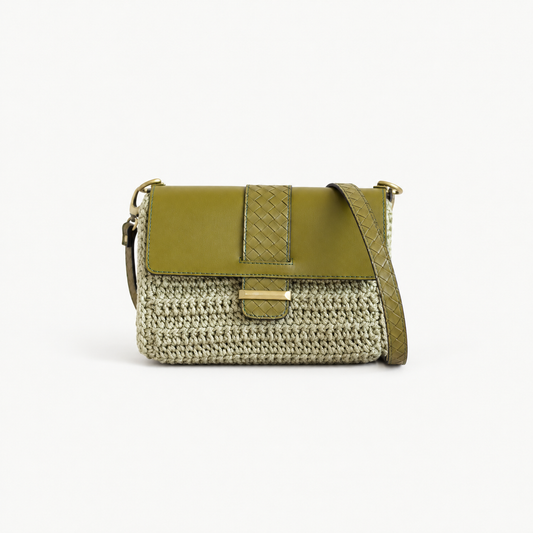 Capri handmade bag, full product view on off-white background