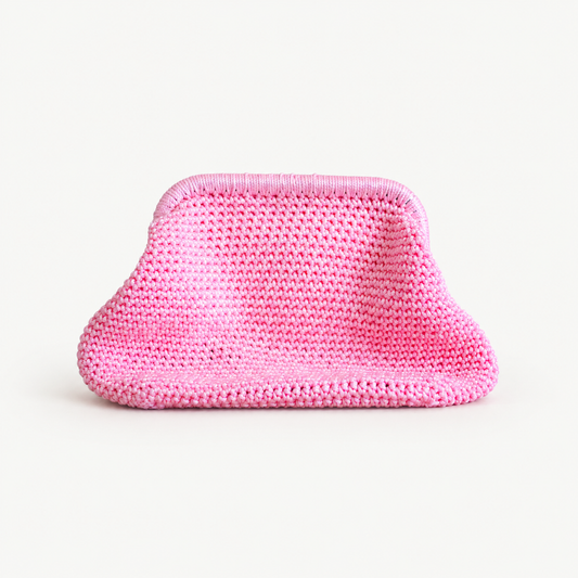 Positano handmade bag, full product view on off-white background