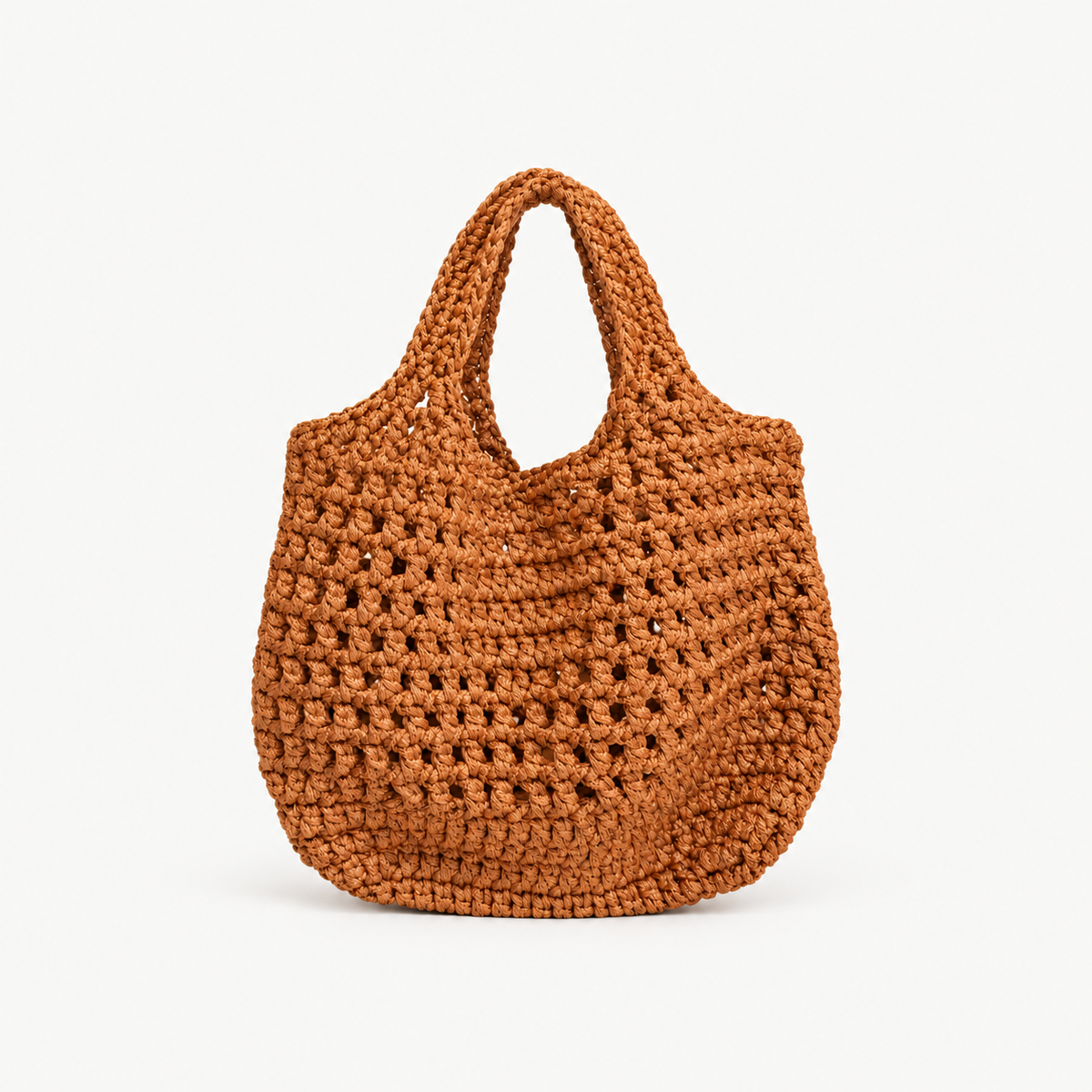HYDRA handmade bag, full product view on off-white background
