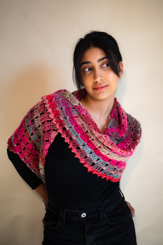 The Valentino Pink Shawl