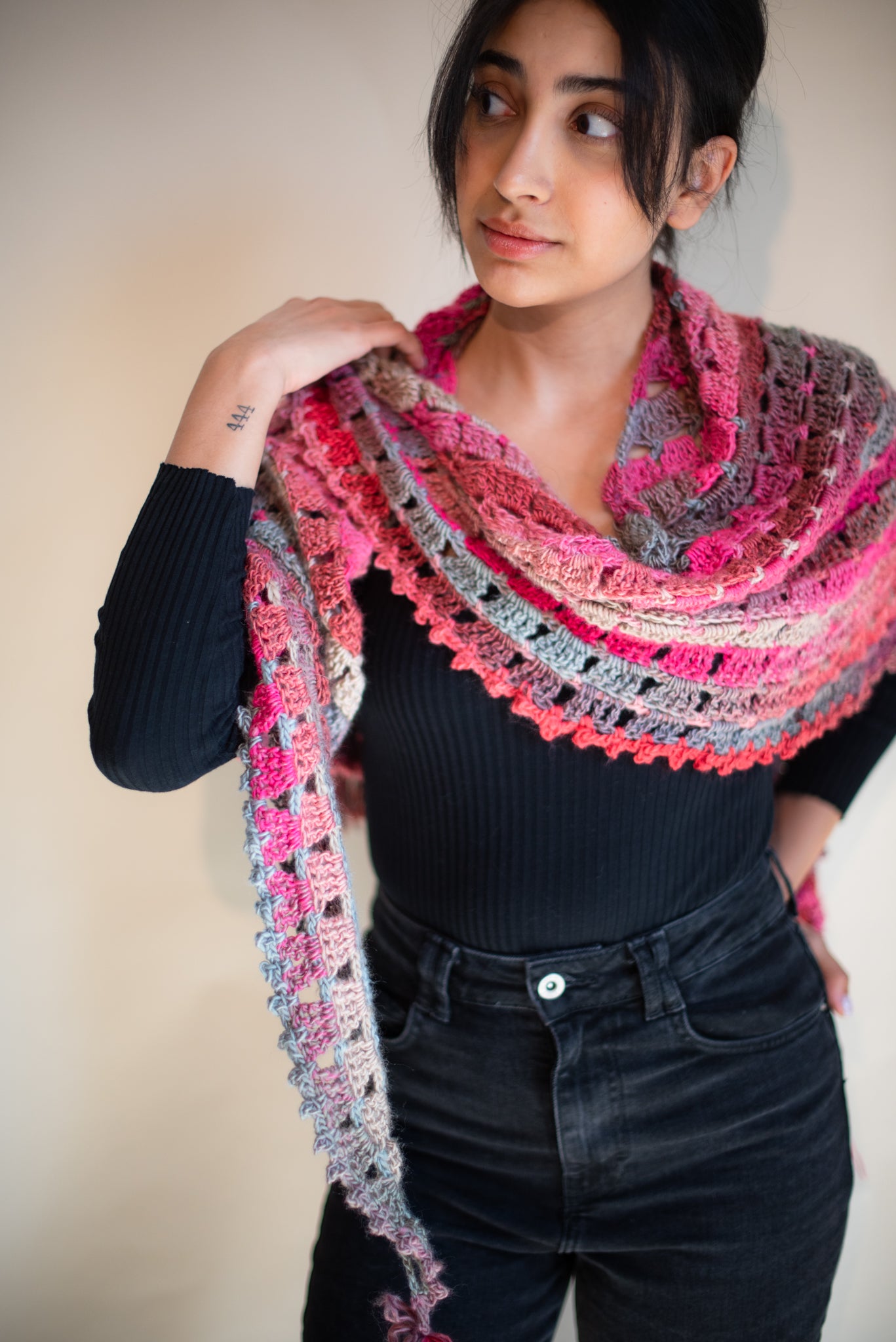 The Valentino Pink Shawl