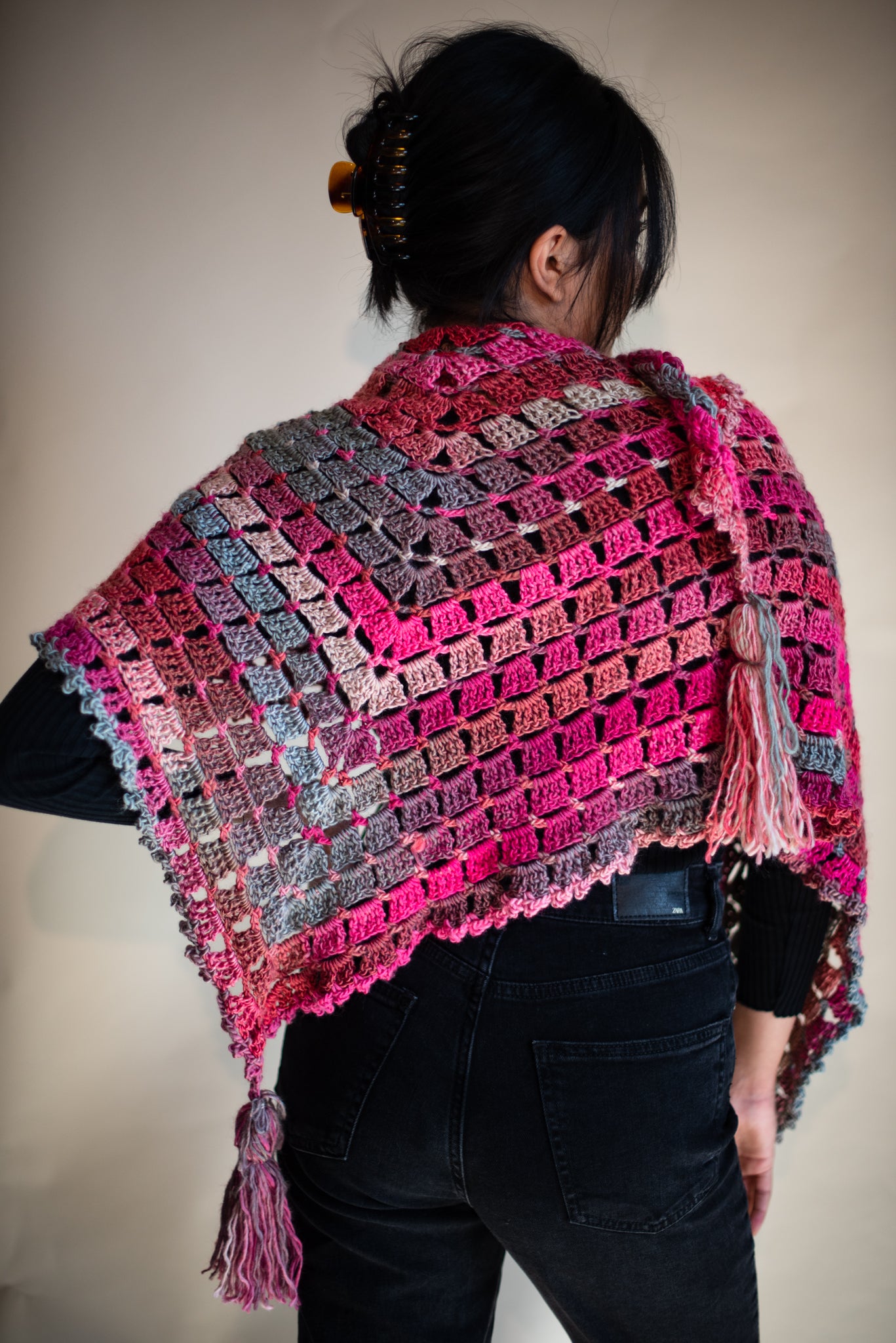 The Valentino Pink Shawl