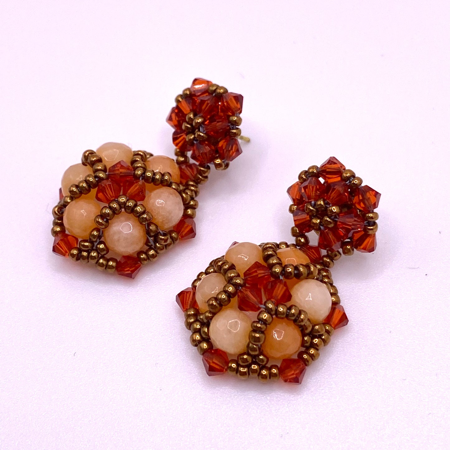 Orange Drop Earrings