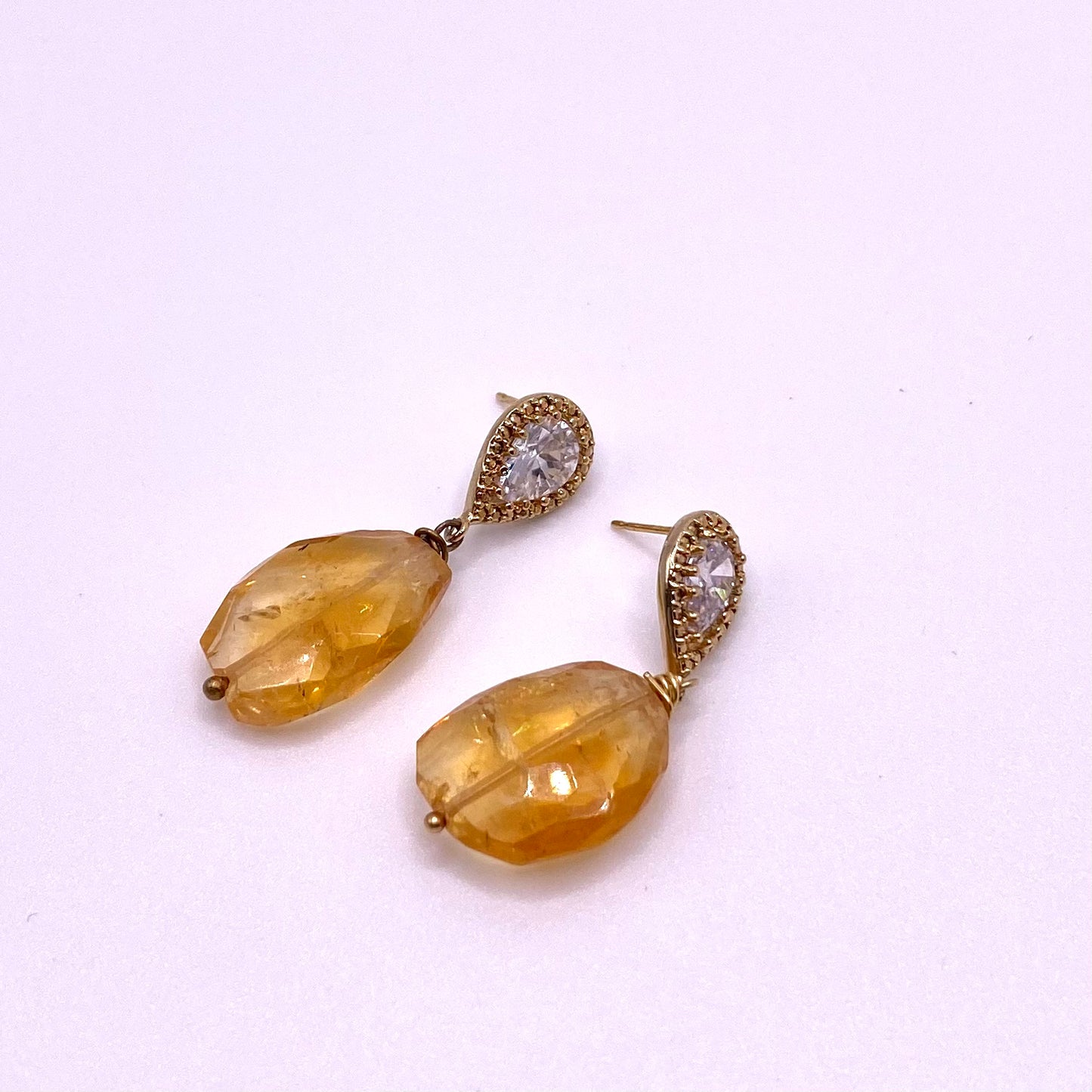 Yellow Drop Earrings