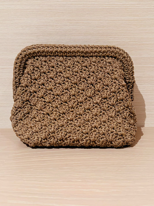 The Sparkle Gold Clutch