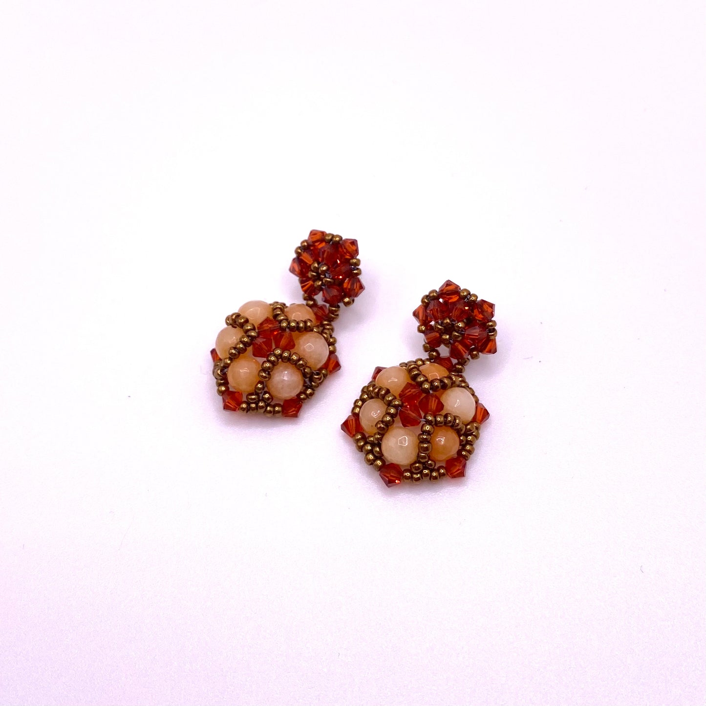 Orange Drop Earrings