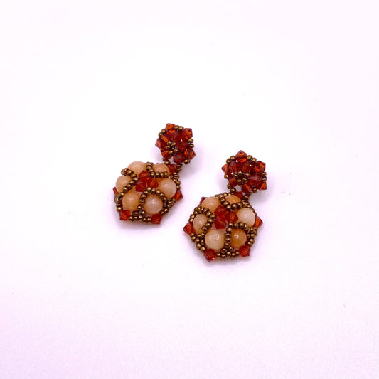 Orange Drop Earrings