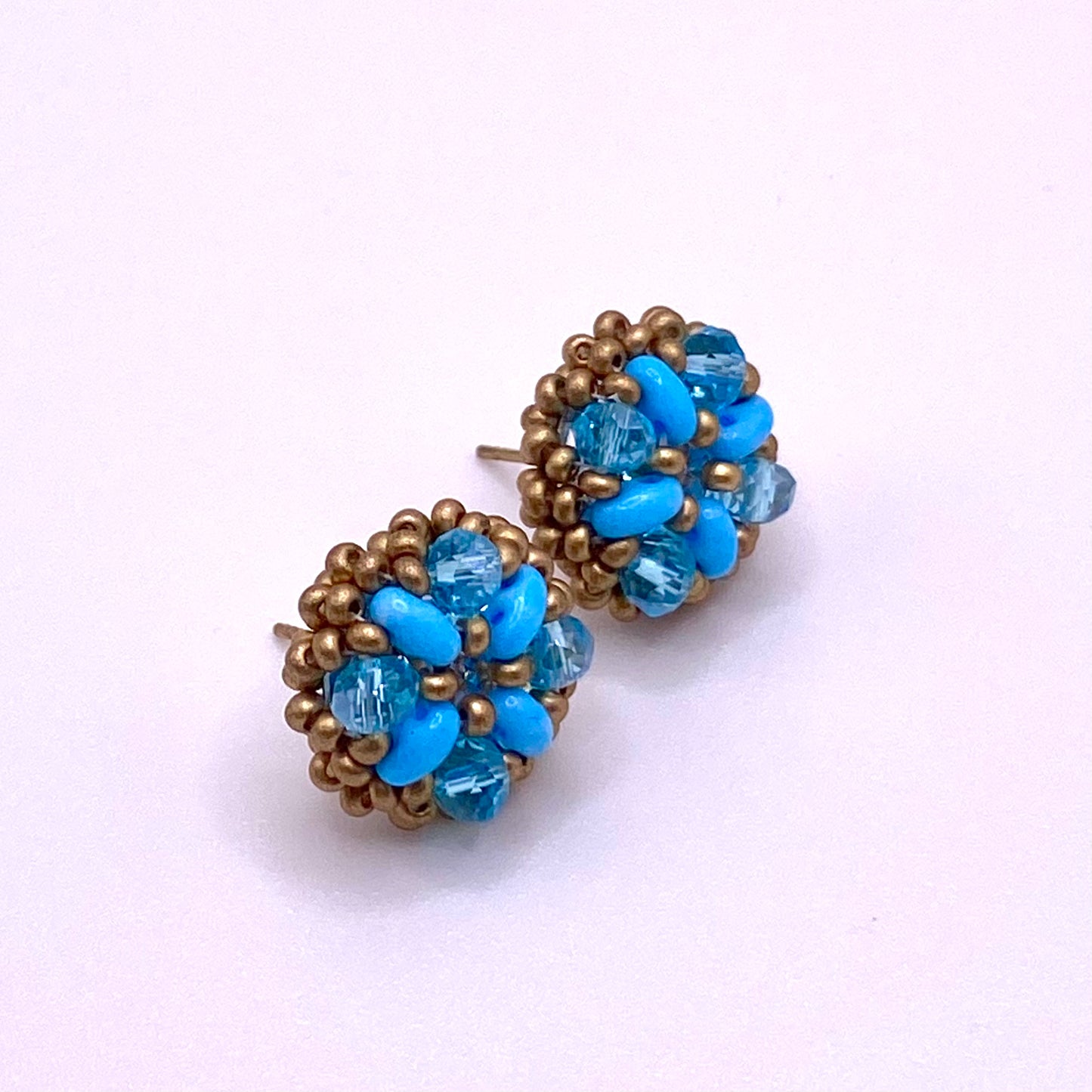 Blue & Gold Studs