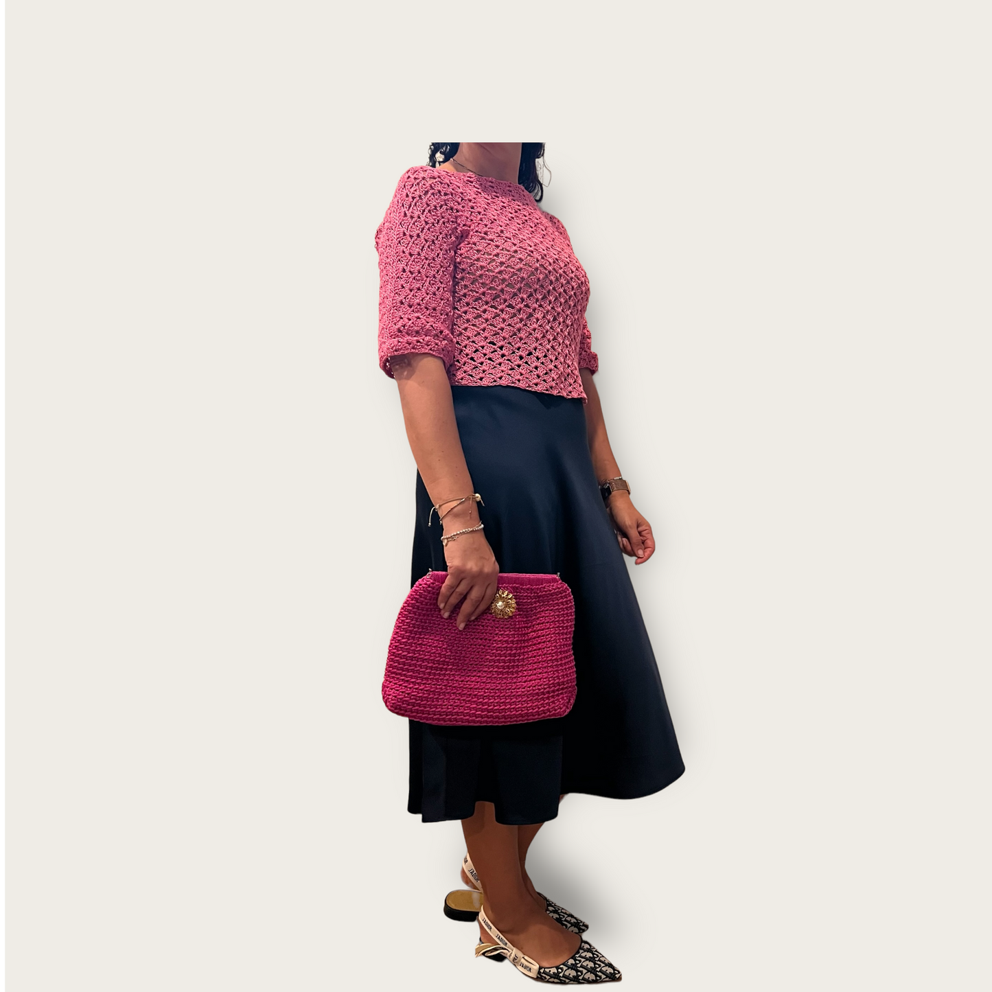 The Pearl Flower Clutch