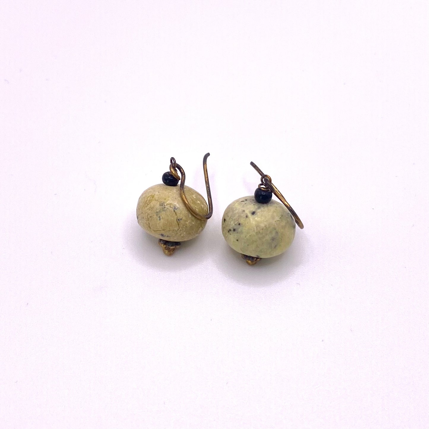 Beige Natural Drop Earrings