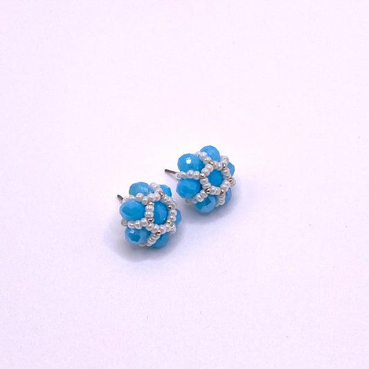 Blue & White Studs