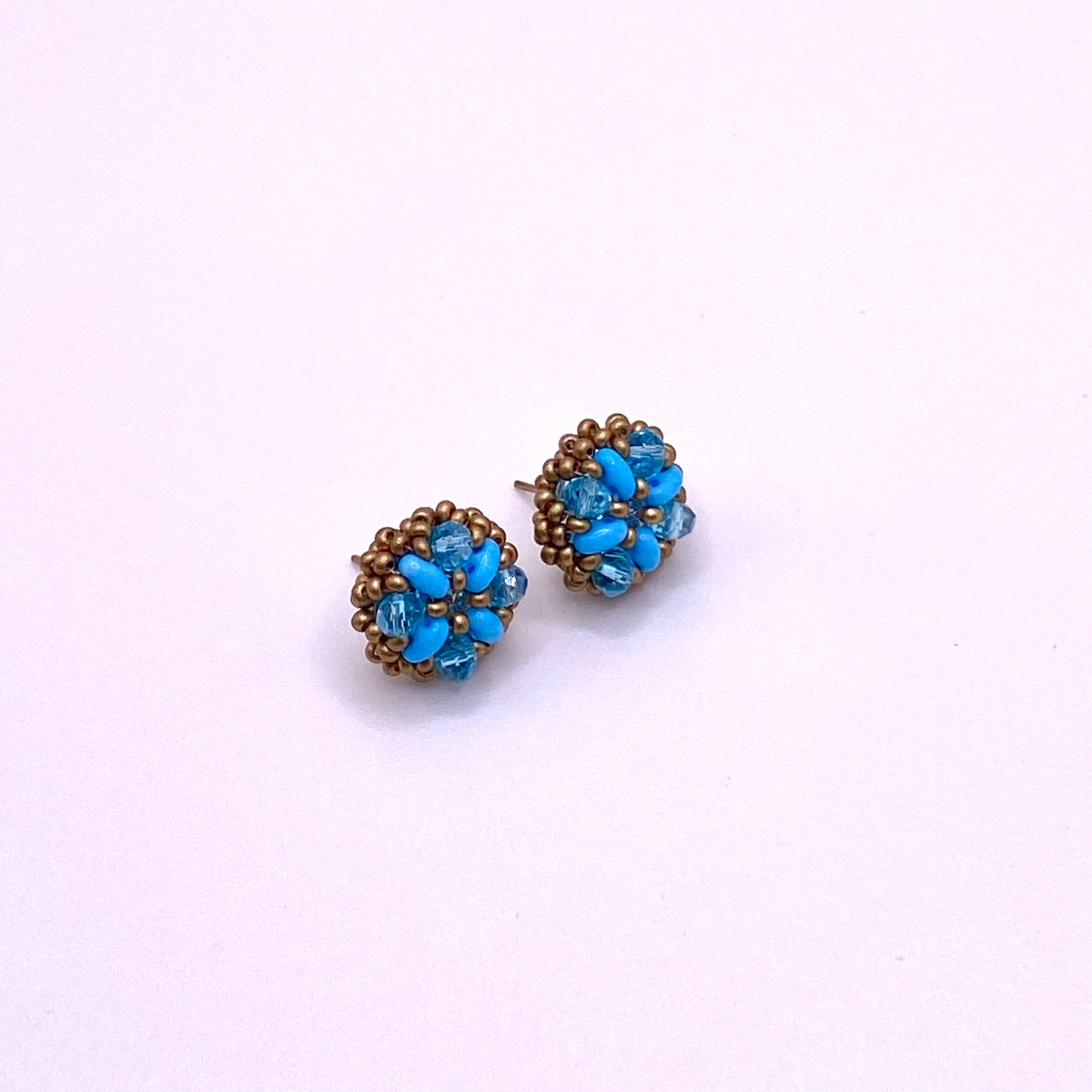 Blue & Gold Studs
