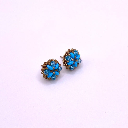 Blue & Gold Studs