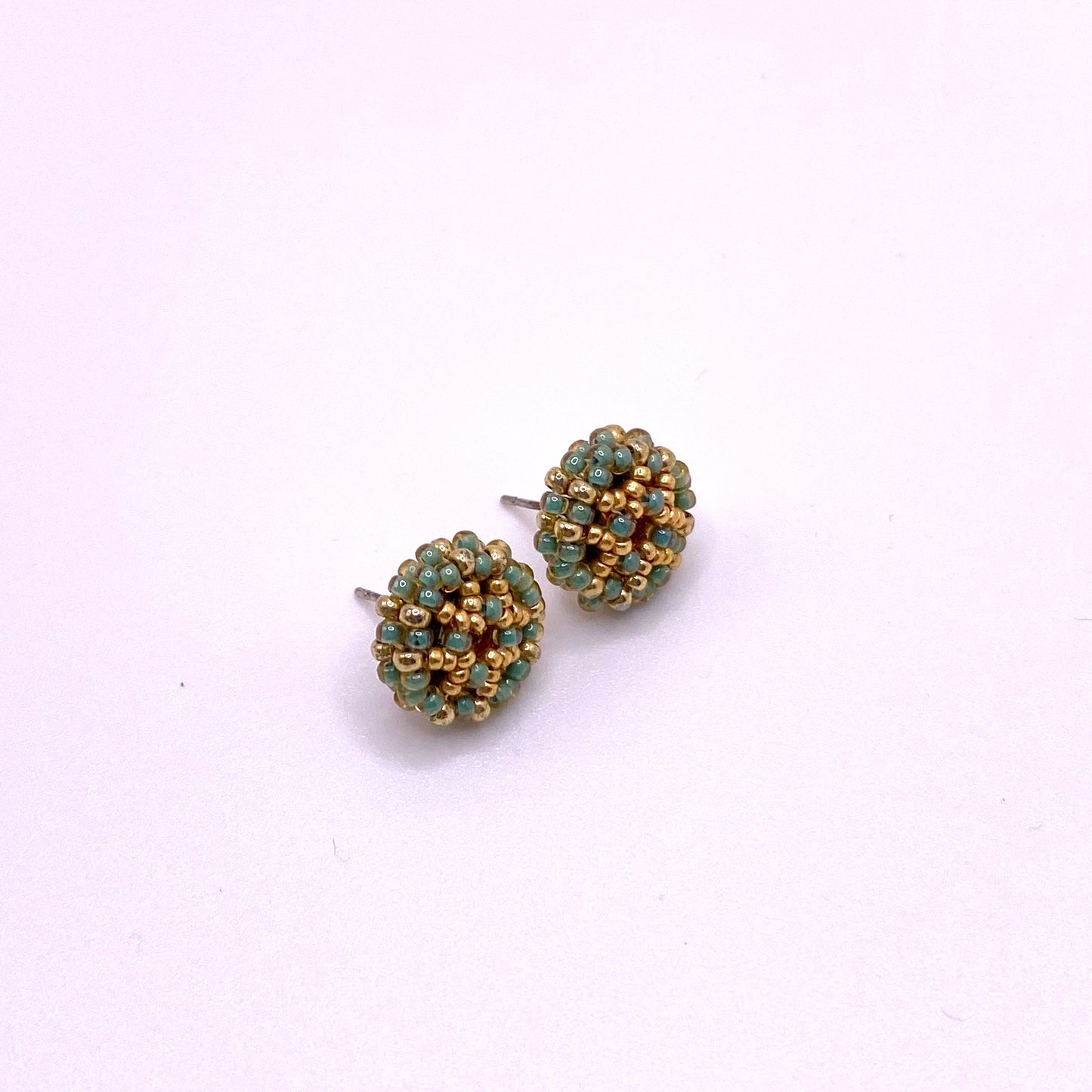 Green & Gold Studs