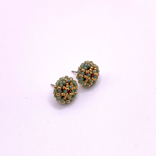 Green & Gold Studs