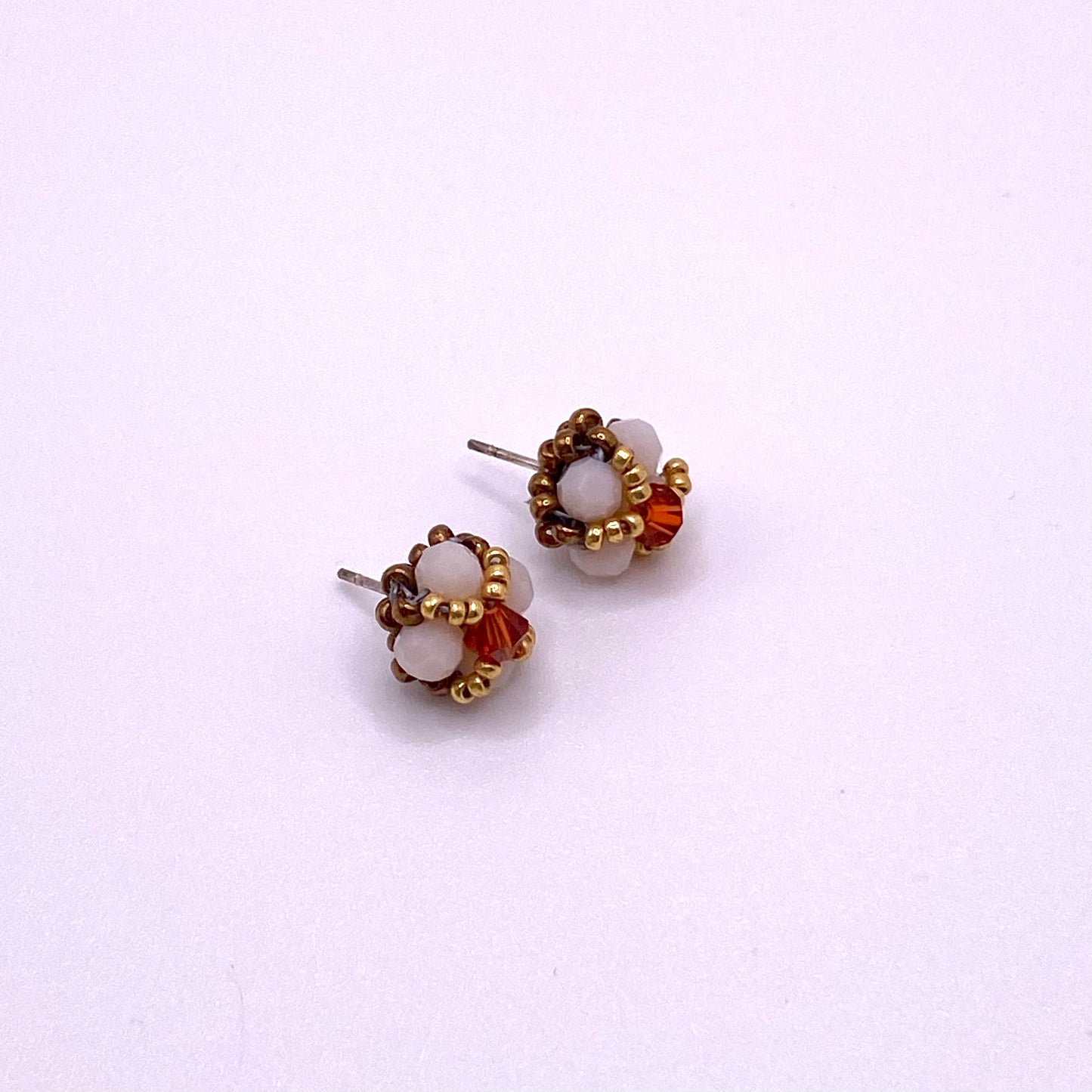 Brown & White Studs