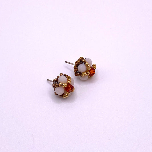 Brown & White Studs