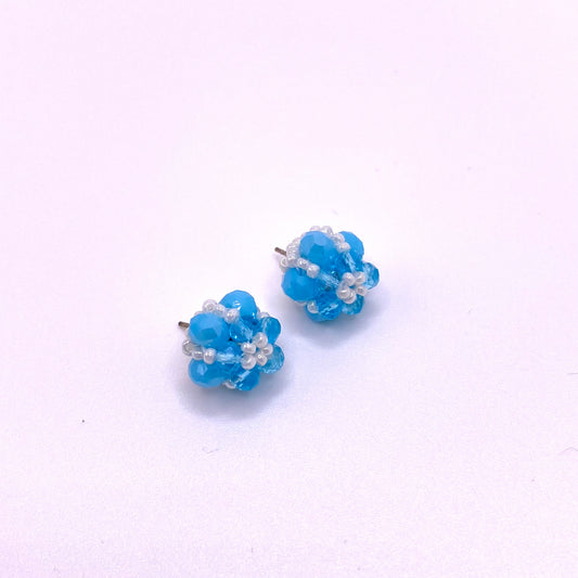 Light Blue & White Studs