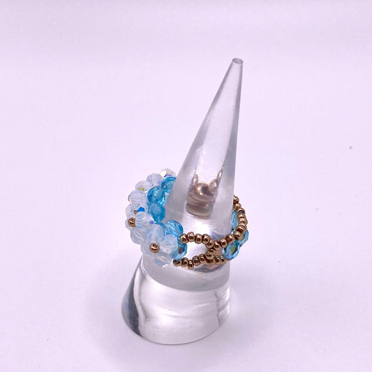 White & Blue Ring