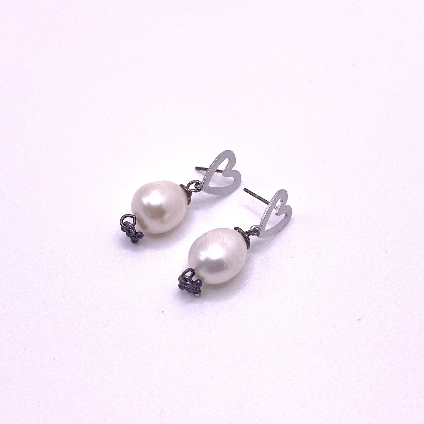 Round Pearl Heart